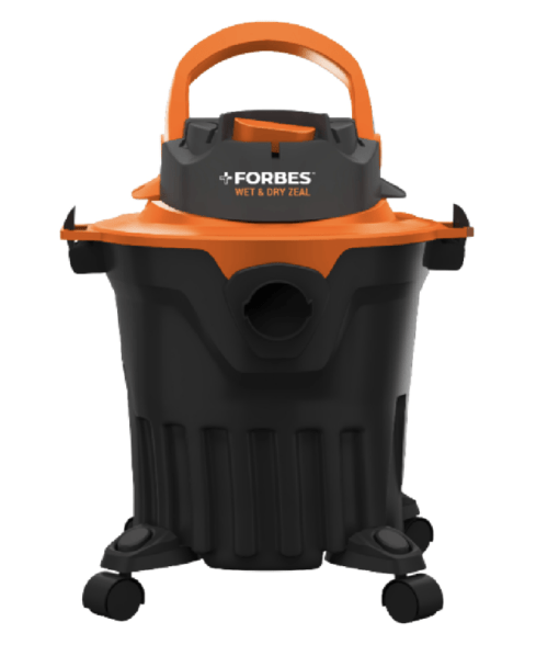 Eureka Forbes Wet & Dry Zeal Vacuum Cleaner with Large Dust Tank, 360° Swivel Wheels, 5 Meters Cord Length (Orange & Black, VCWET&DRYZEAL) - Image 3